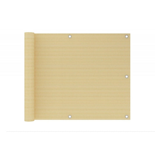 Telo Frangivista Beige Anti strappo per Balcone Terrazzo 6 mt x 0,9 h