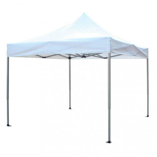 Gazebo Pieghevole Professionale 3x3 Bianco in Alluminio