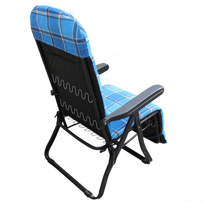 Sdraio automatica multicolor blu e verde scozzese