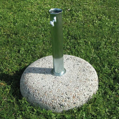 Base per ombrellone 55 kg in graniglia e acciaio con tubo zincato  Ø 60 DG