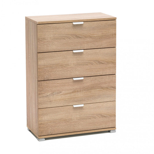 Cassettiera 60x38x85 cm marrone chiaro moderna e funzionale