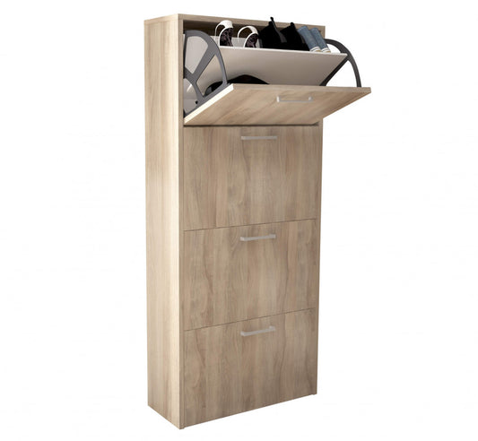 Scarpiera Olmo Slim a 4 Ante Ribalta Doppie Porta Scarpe Salvaspazio